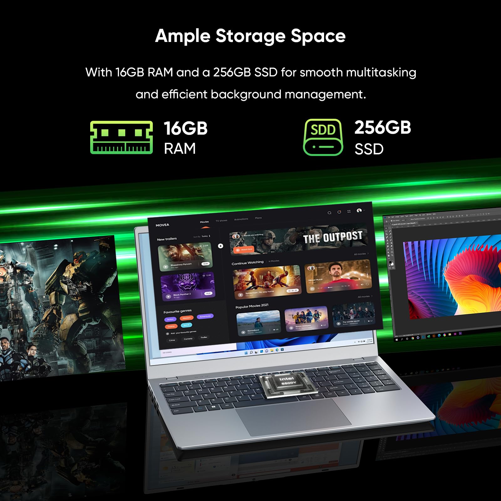VIGSENUP Y15 Laptop - 16GB RAM, 256GB SSD -4