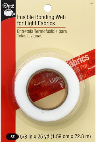 Dritz Fusible Enlace Web para luz telas, .625X 25yd