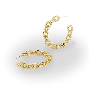 アクセサリー Charlee earring M brass Hazel Classic Glitz Gold-Tone Brass Stud Earrings