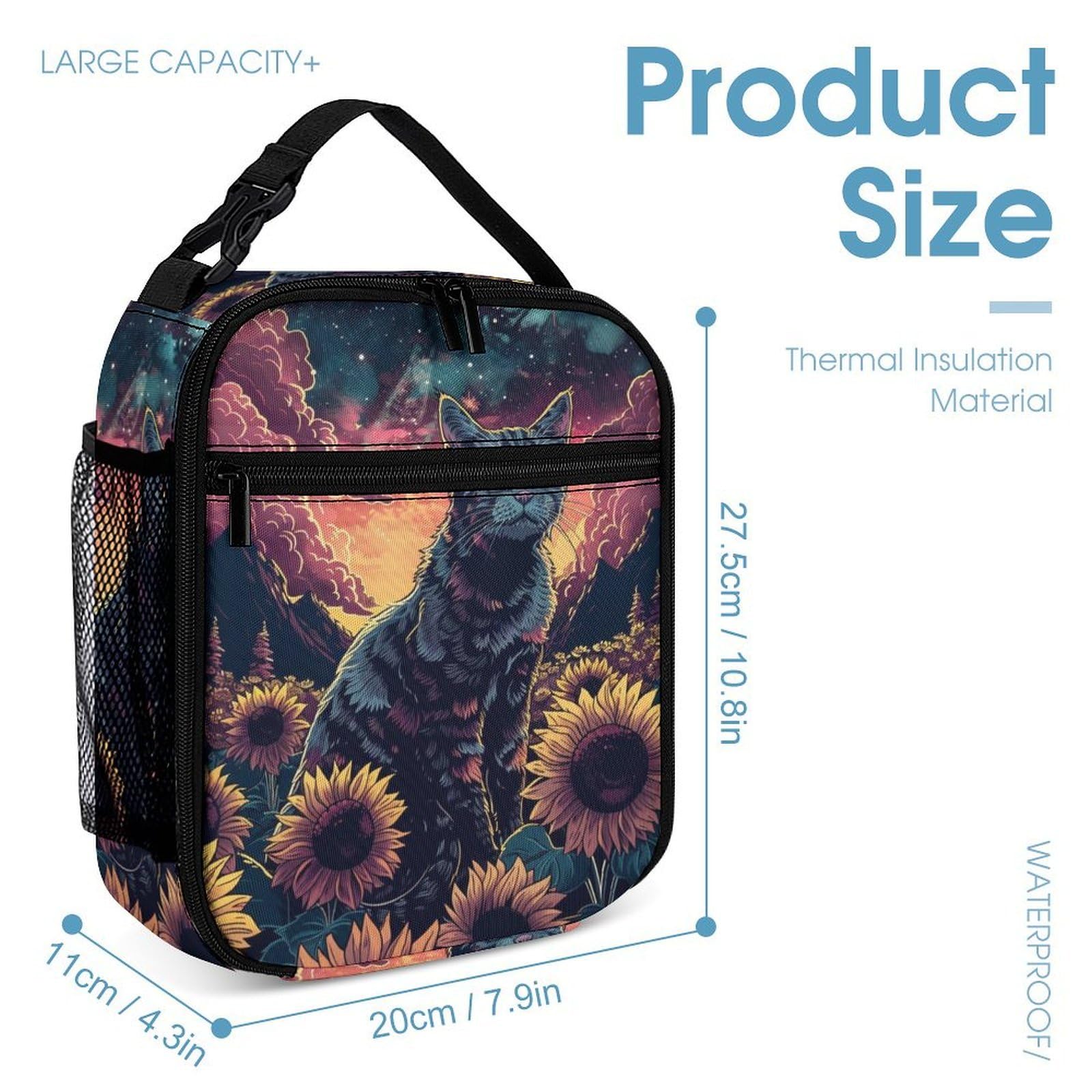 Ensemble Sac d'École Chaton CP CE1 pour Garçon Fille, Cartable Chat avec Sac Déjeuner et Trousse Élèves
