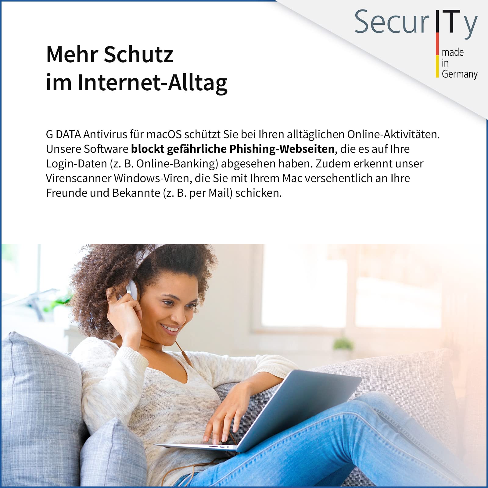 G DATA Antivirus 2026 | 3 Geräte | 1 Jahr | für Mac | zukünftige Updates inklusive | Made in Germany | Aktivierungscode per Email