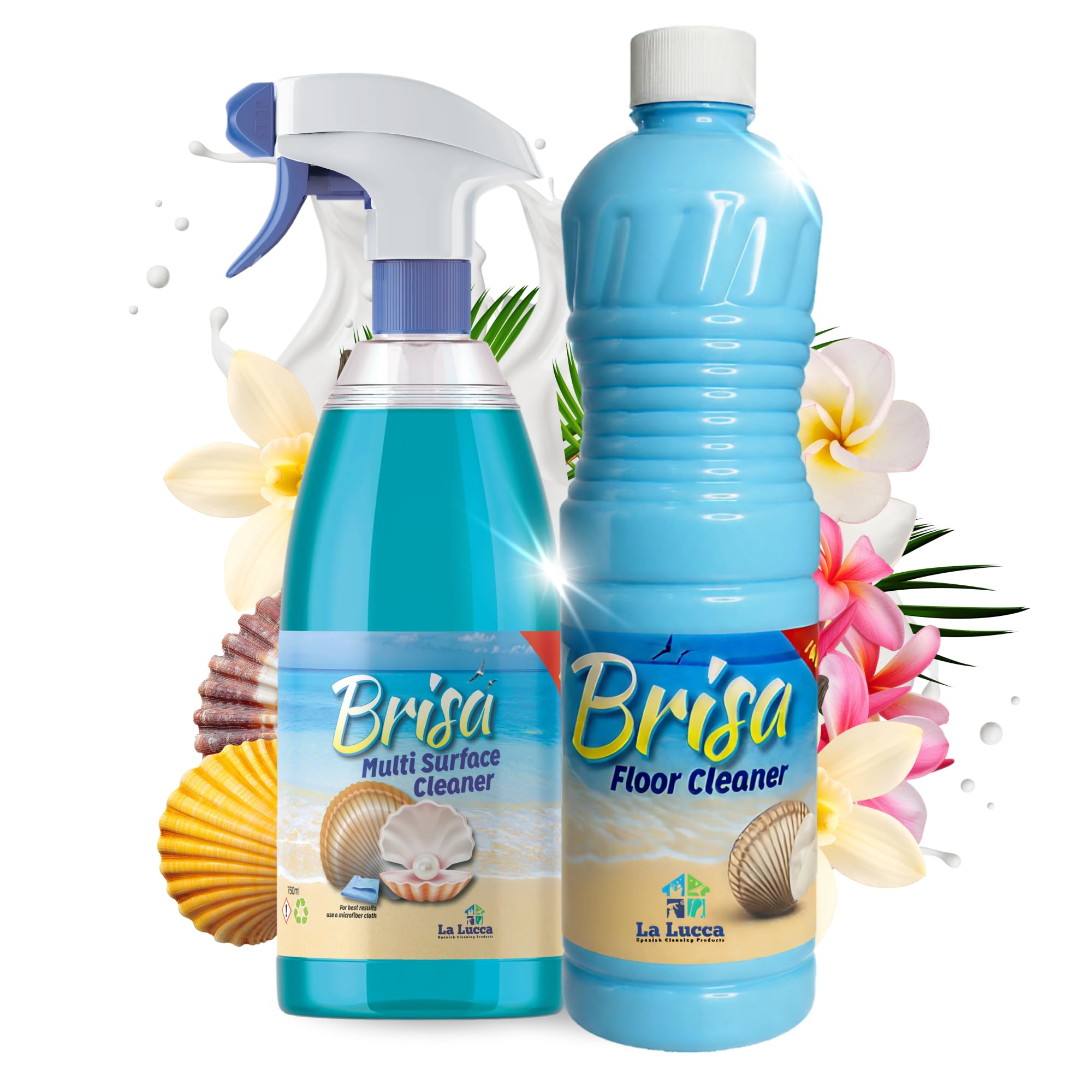 Brisa Home Cleaning Bundle | Multi Surface Spray & Floor Cleaner | Spanish Cleaning Products