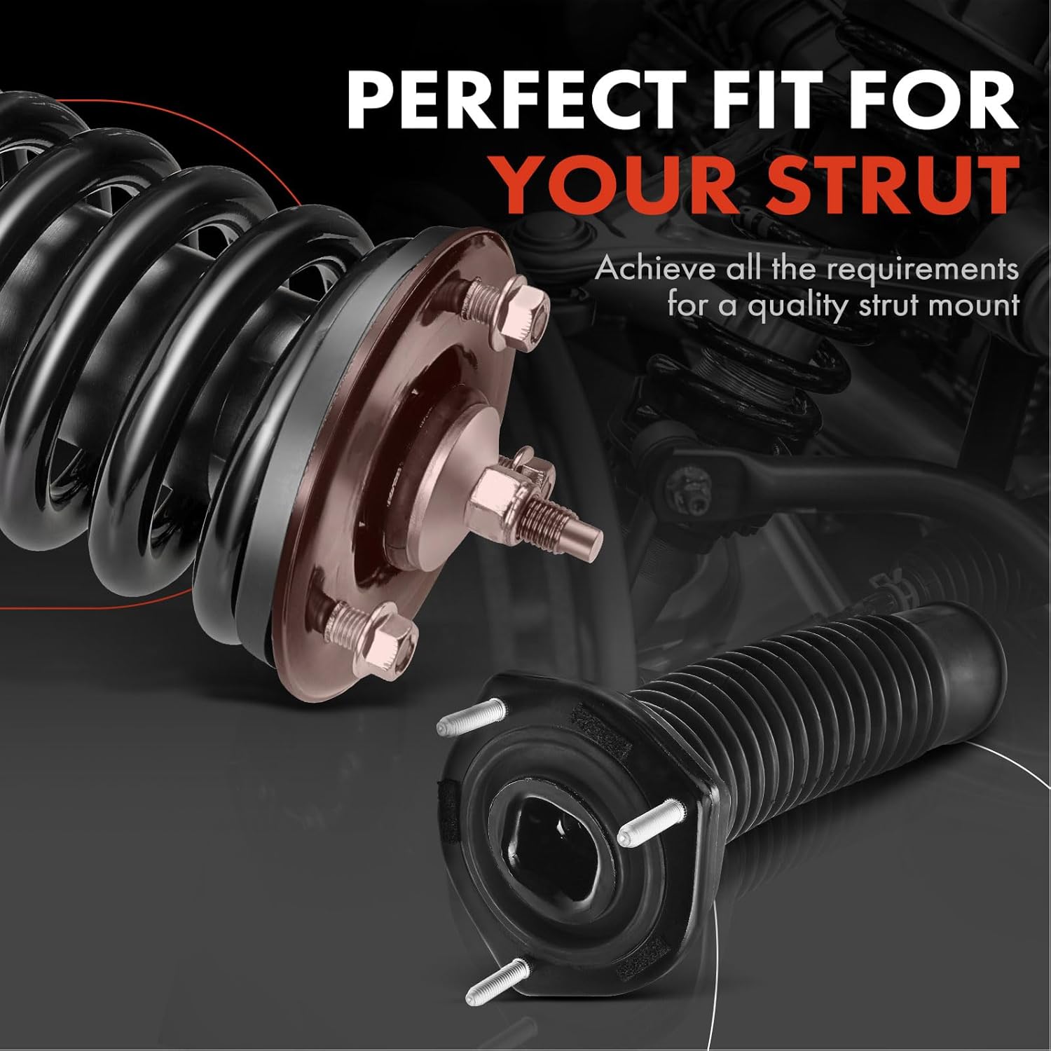 A-Premium Rear Suspension Strut Mount Compatible with Toyota Camry 1997-2006 Highlander 2001-2003 Solara 1999-2006 Avalon 1997-2005 & Lexus RX300 1999-2003 ES300 1997-2003 ES330 2004-2006