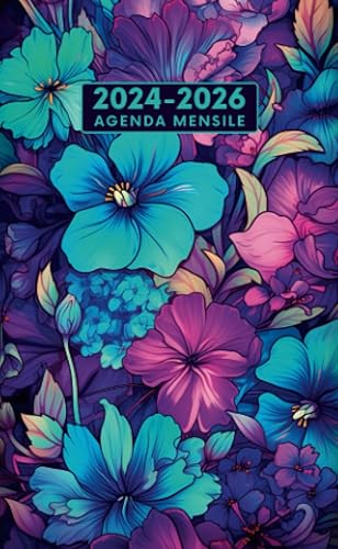 Pianificatore Tascabile 2024-2026 - Organizzazione, Produttività e Successo Personale: Agenda Mensile Compatta 24-26, Calendario Personalizzato, ... il Tuo Tempo e Realizza le Tue Ambizioni!