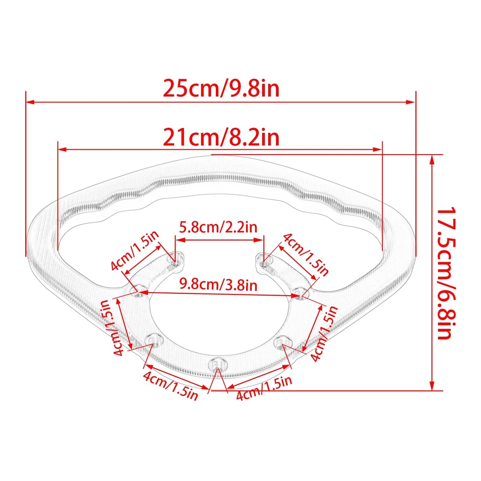 Do CBR1000RR Do FIREBLADE CBR1000RR Czołg całoroczny Podłokietnik dla pasażera z tyłu motocykla podłoki