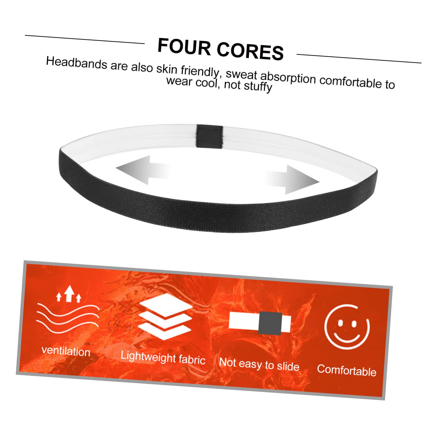 30 Piezas Banda Deportiva Deportiva Diadema Absorbente De Sudor Diadema De Ejercicio Diadema De Yoga Banda para El Cabello para Correr Banda para El Cabello Deportiva Banda para