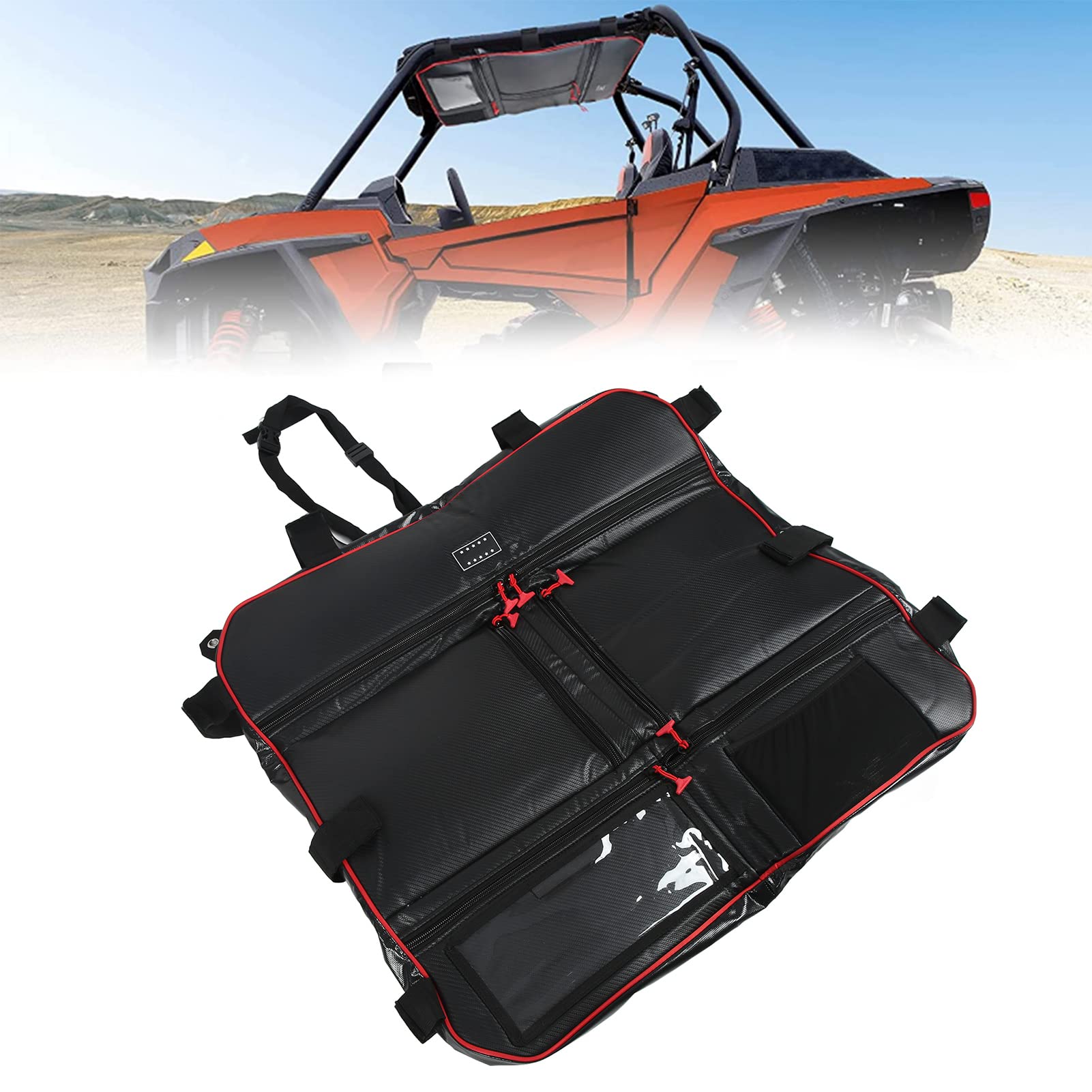 Yctze Borsa Portaoggetti Sopraelevata, Organizzatore a Soffitto con Tasche Multiple in Nylon e Vinile, Compatibile con XP 000