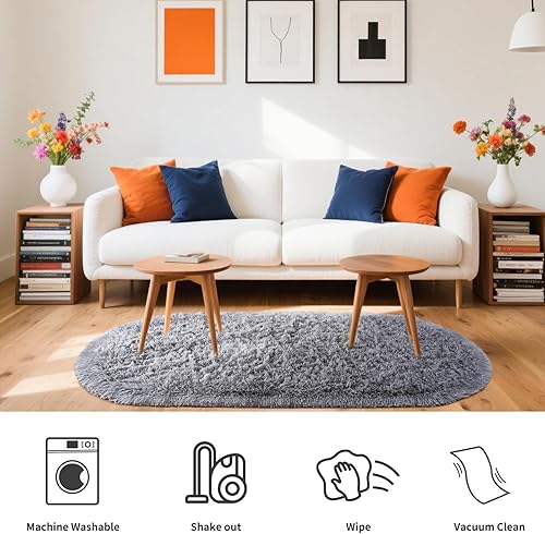 Miniatura 5 de Noahas - Alfombra de terciopelo ultra suave de 18pulgadas para habitación de niños alfombra moderna para decoración del hogar Terciopelo gris