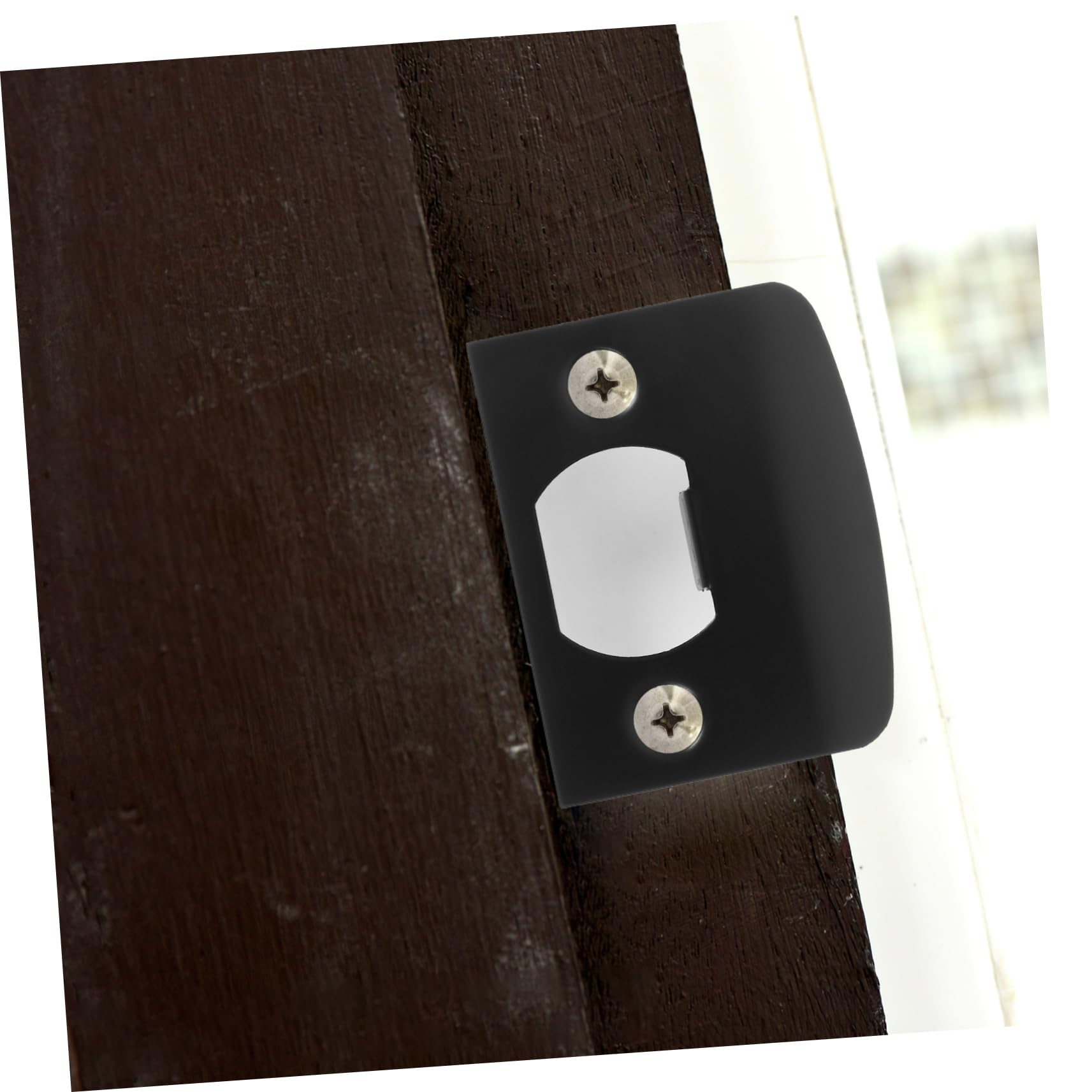 VILLCASE Lot De 5 Plaques De Verrouillage De Porte Pêne Dormant Renfort De Gâche pour Portes Extérieures Facile À Installer 4 Pièces X 5