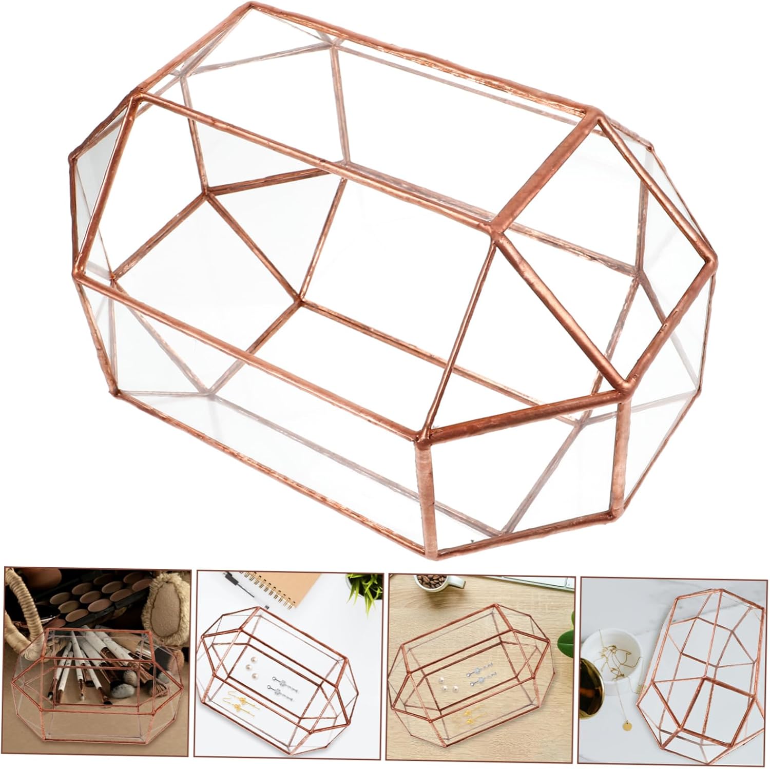 Bridal Shower Card Box Elegant Glass Keepsake Organizer for Weddings Events Versatile Storage for Cards Envelopes Money Rustic Design for Reception Tables and Celebrations