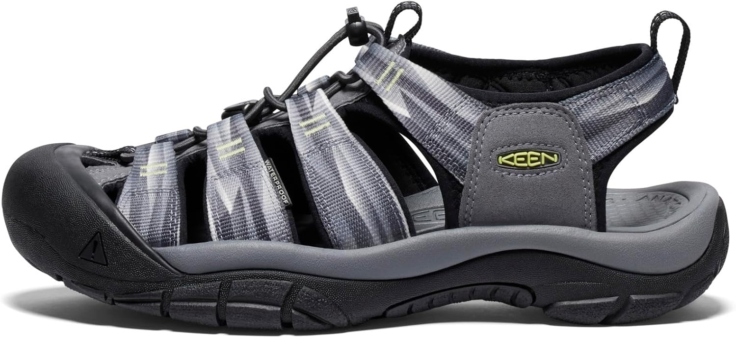 KEEN Mens Newport H2 Closed Toe Water Sandals 8 Alloy/Prism