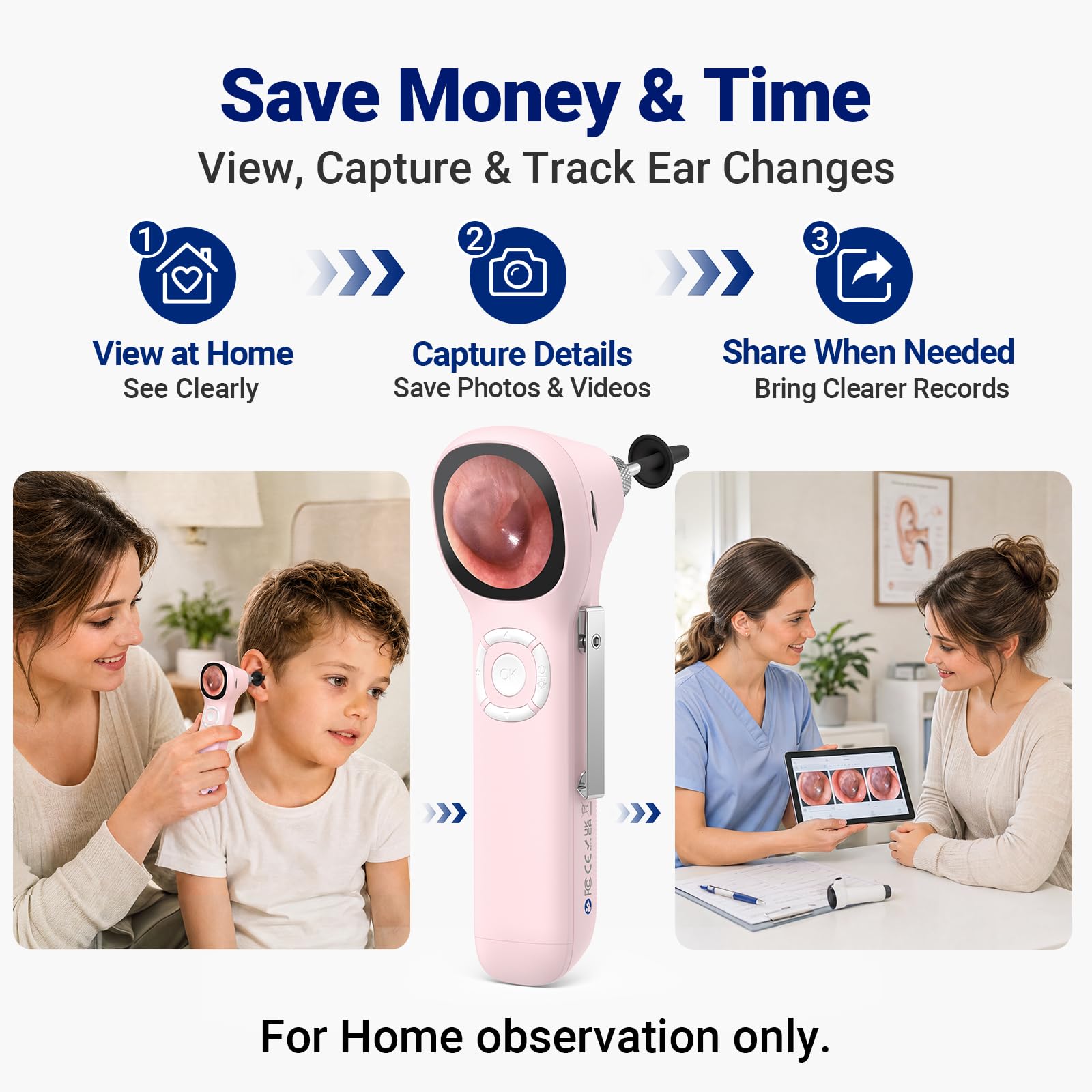 Otoscope with Screen - Easy Ear Exams -6 Otoscope with Screen - Easy Ear Exams -6