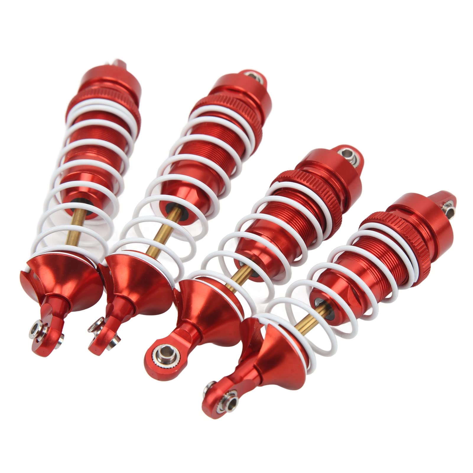 Amortiguador RC delantero trasero aleación de aluminio reemplazo RC coche resorte amortiguador para vehículo 1/10 (Roja)