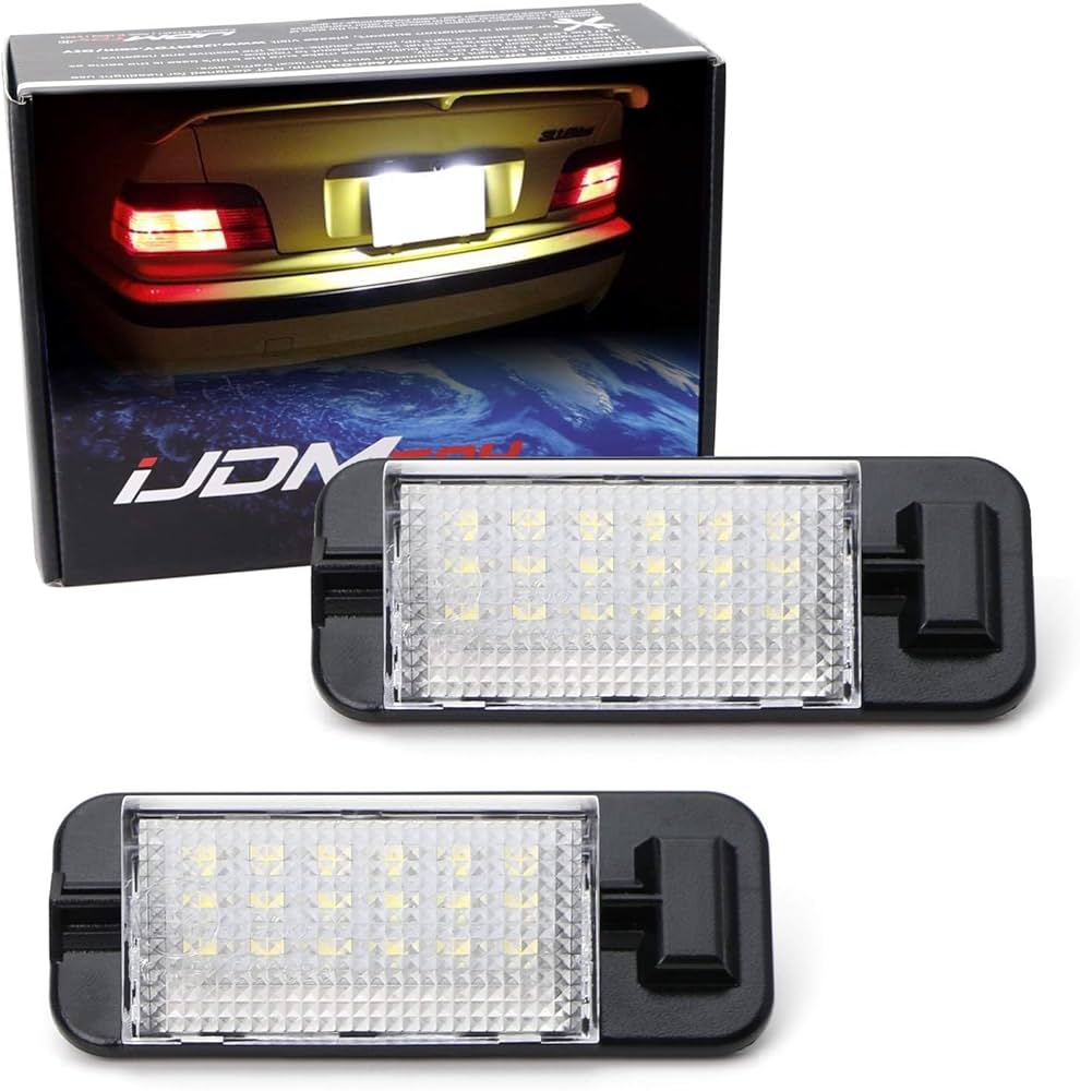 Amazon.com: iJDMTOY OEM-Fit 3W Full LED License Plate Light Kit