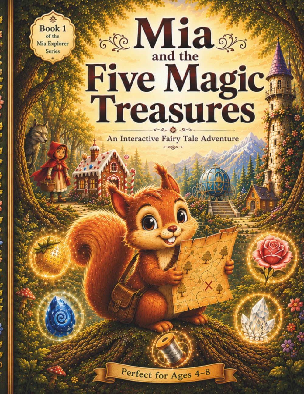 Mia the Explorer: The Five Magic Treasures: A Magical Read-Aloud Adventure with Coloring, Search-and-Find, and a Passport (Mia's Magical Treasure Adventures)