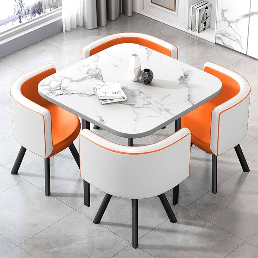 Amazon｜小規模オフィス会議室テーブルセット、正方形/円形ダイニング