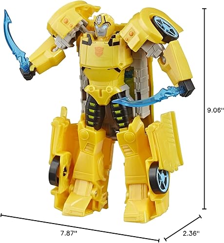 Miniatura 4 de Transformers Toys Cyberverse Ultra Class Bumblebee Figura de acción, combina con armadura Energon para encenderse, para niños de 6 años en adelante,