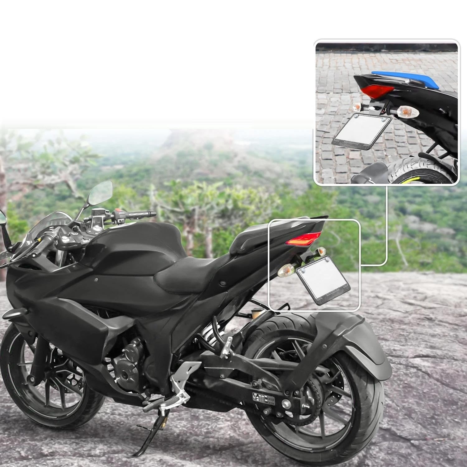 Amazon.co.jp: オートバイマッドガードエリミネーターリアナンバー