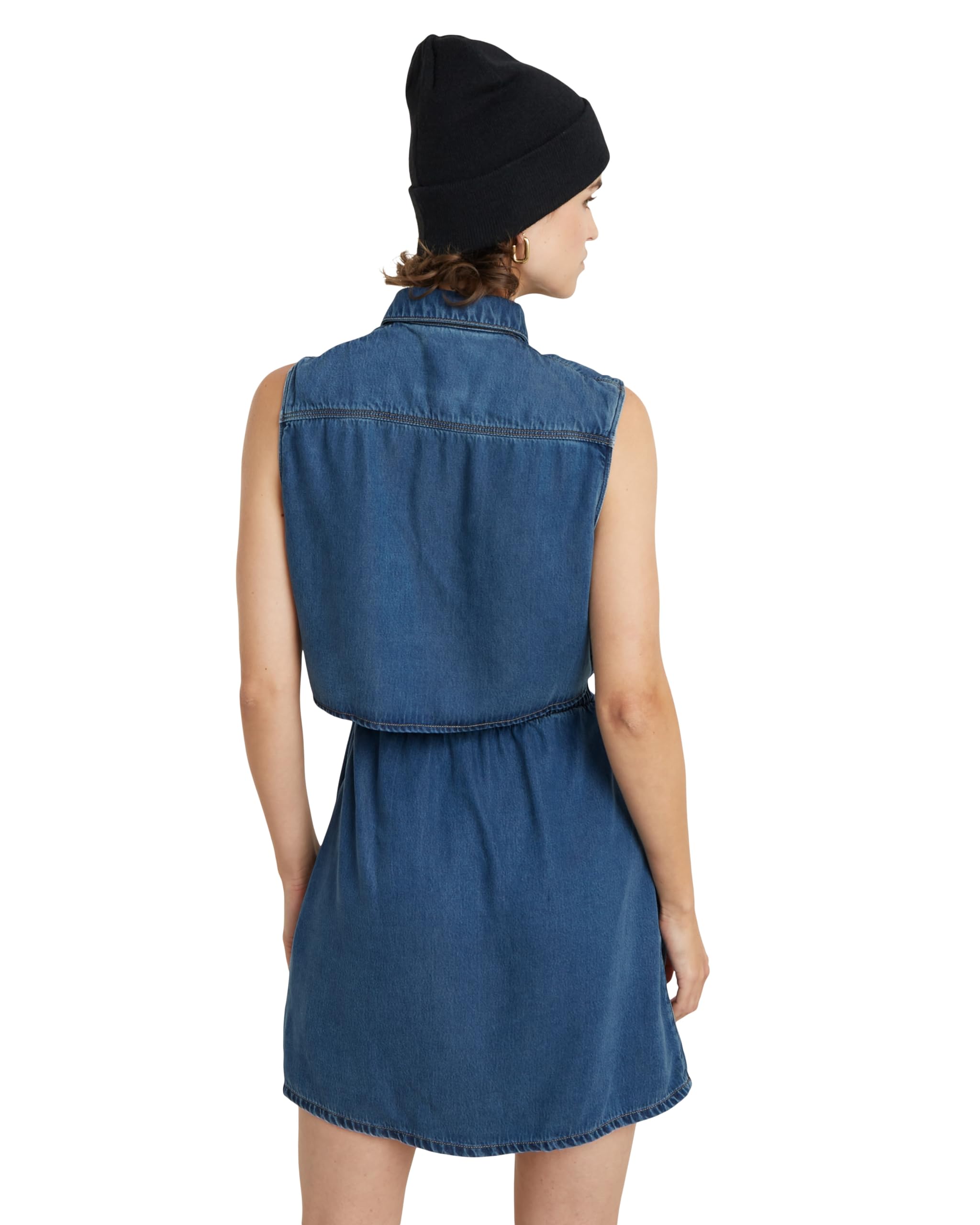 G-Star RAW Miękka sukienka cargo wmn, Niebieski (Faded Whirlpool D24872-d548-g645), S