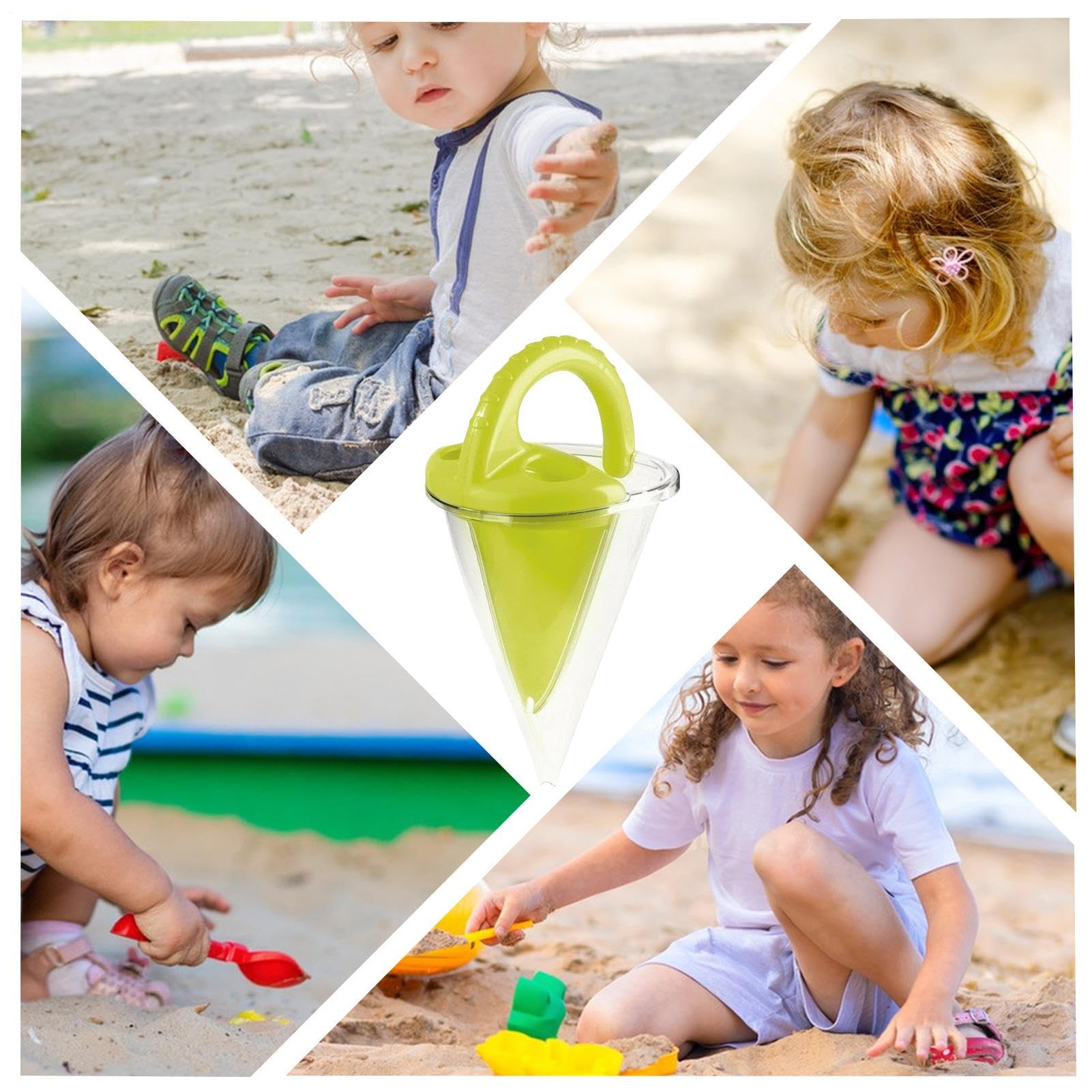 Spilling Funnel Sand, Dzieci Piaski Zamek Budynek, Woda i Piasek Narzędzie do mieszania fPlaża Play, Kolorowa Zabawka Piaskownica do Kreatywnego Dziecka w wieku 4-8, Letnie Wakacje Podróżnicze Rzeźba