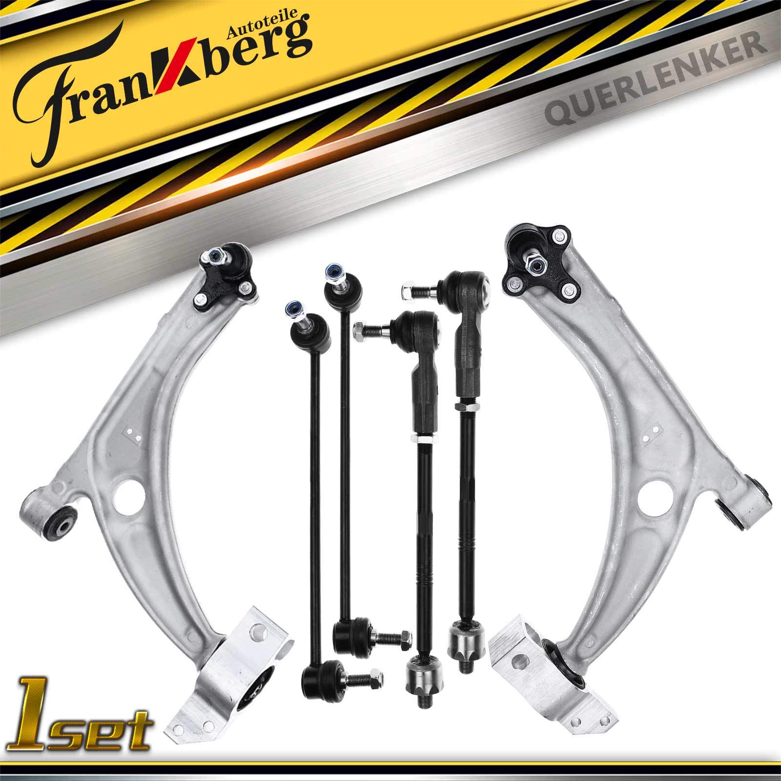 Kit Barras De Dirección Y Terminales Delanteras Frankberg - Compatible Con Audi Q3, VW Passat, Sharan, Seat Alhambra, Tiguan Y Otros Modelos