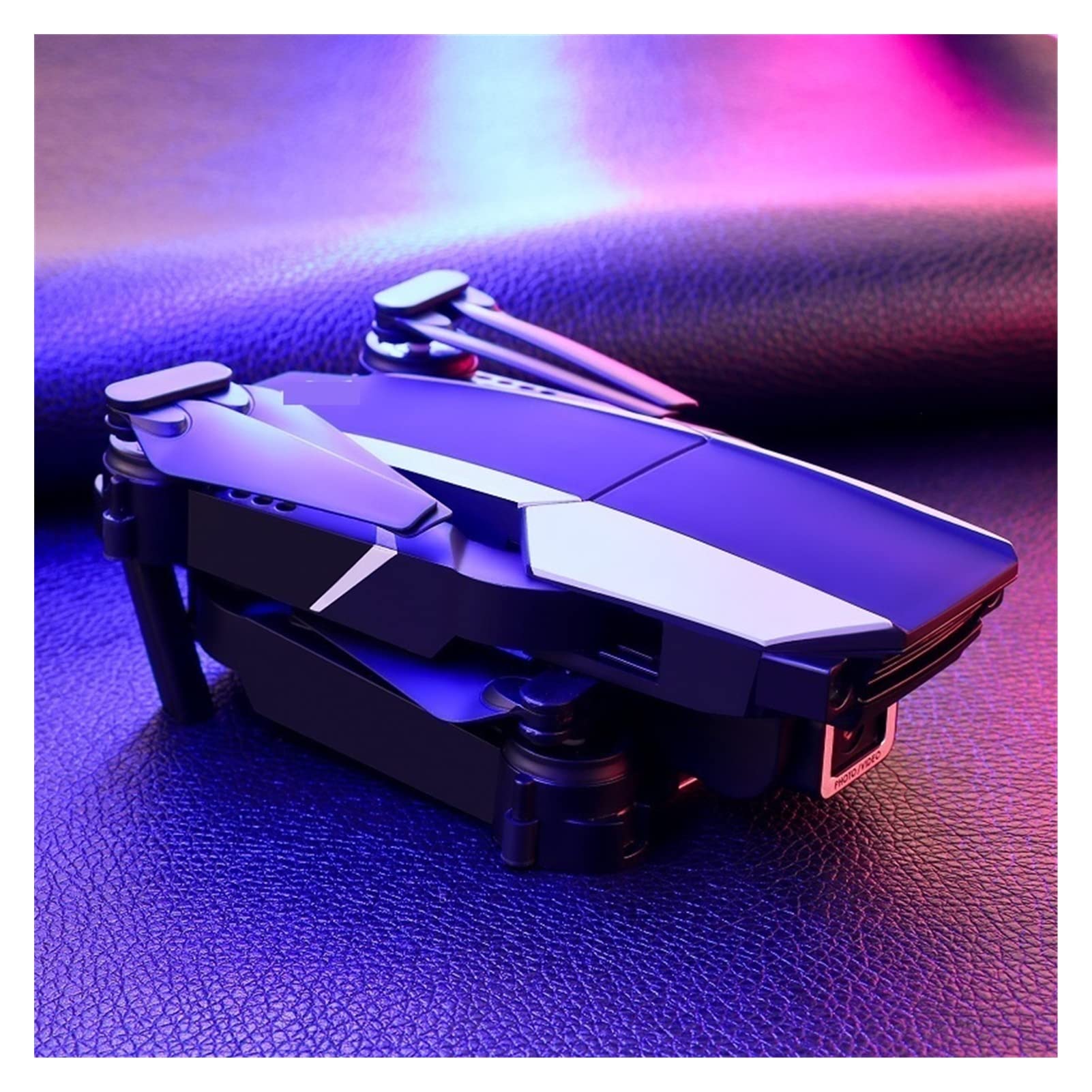 Składany dron Quadcopter Mini Drone 4K Podwójna kamera HD WiFi FPV Stabilne ciśnienie powietrza Zawis Profesjonalny składany quadkopter dla dzieci RC samolot (Kolor: szara torba Dual4K 2B Rozmiar: 1)
