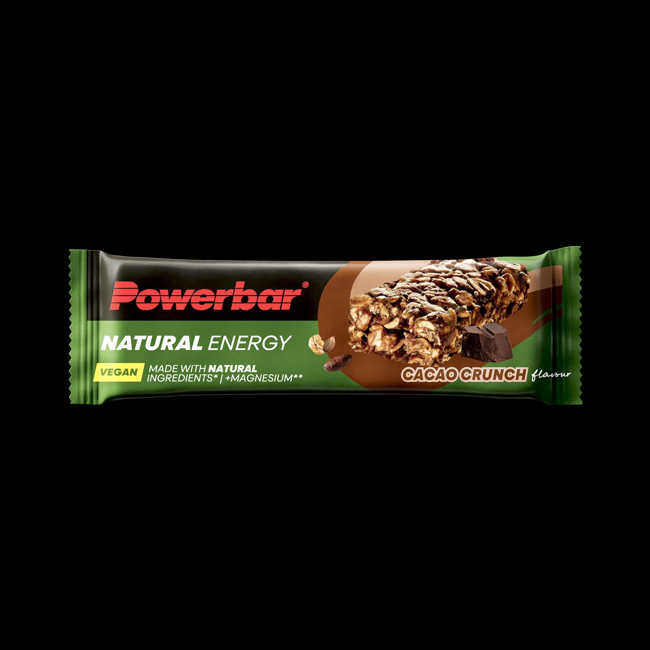 Powerbar - Natural Energy Cereal-Cacao Crunch - 18x40g - veganer Kohlenhydrat Energie Riegel - Magnesium - palmölfrei