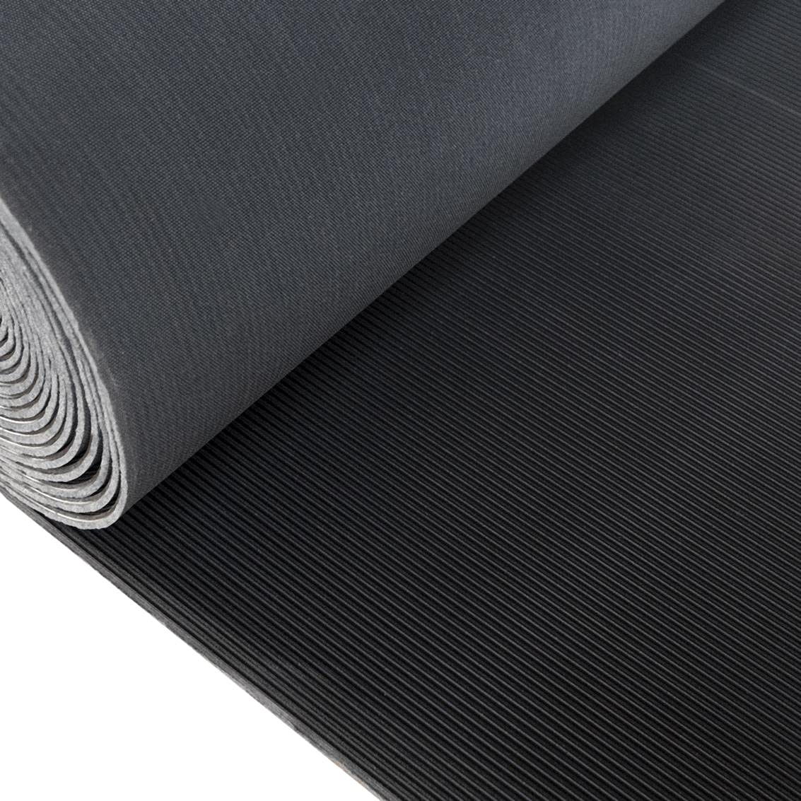 Gummimatte Feinriefenmatte Gummiläufer Schutzmatte Anti Rutsch Bodenbelag 100cm Breite 3mm Gummiboden Feingerippt (100 x 100cm)