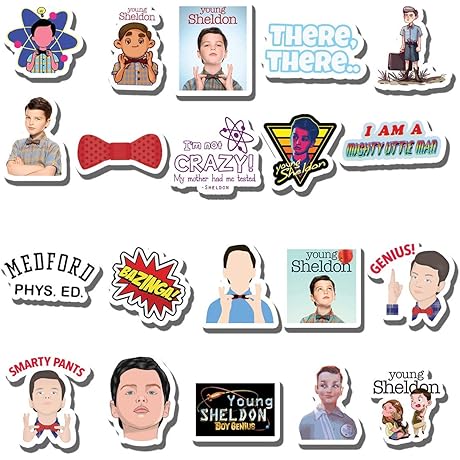 The Ultimate Young Sheldon Merch: Express Your Fandom with These Vibrant Stickers