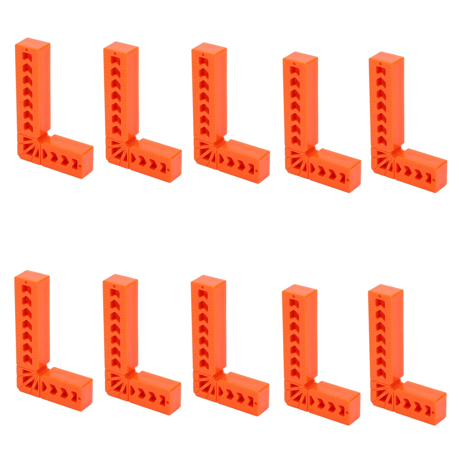 ANKROYU 10PCS Angle Ruler, Engineering Plastics Ruler Holder, 3in 90 Degree Angle Auxiliary Positioner for Carpenter Right Angle Positioning