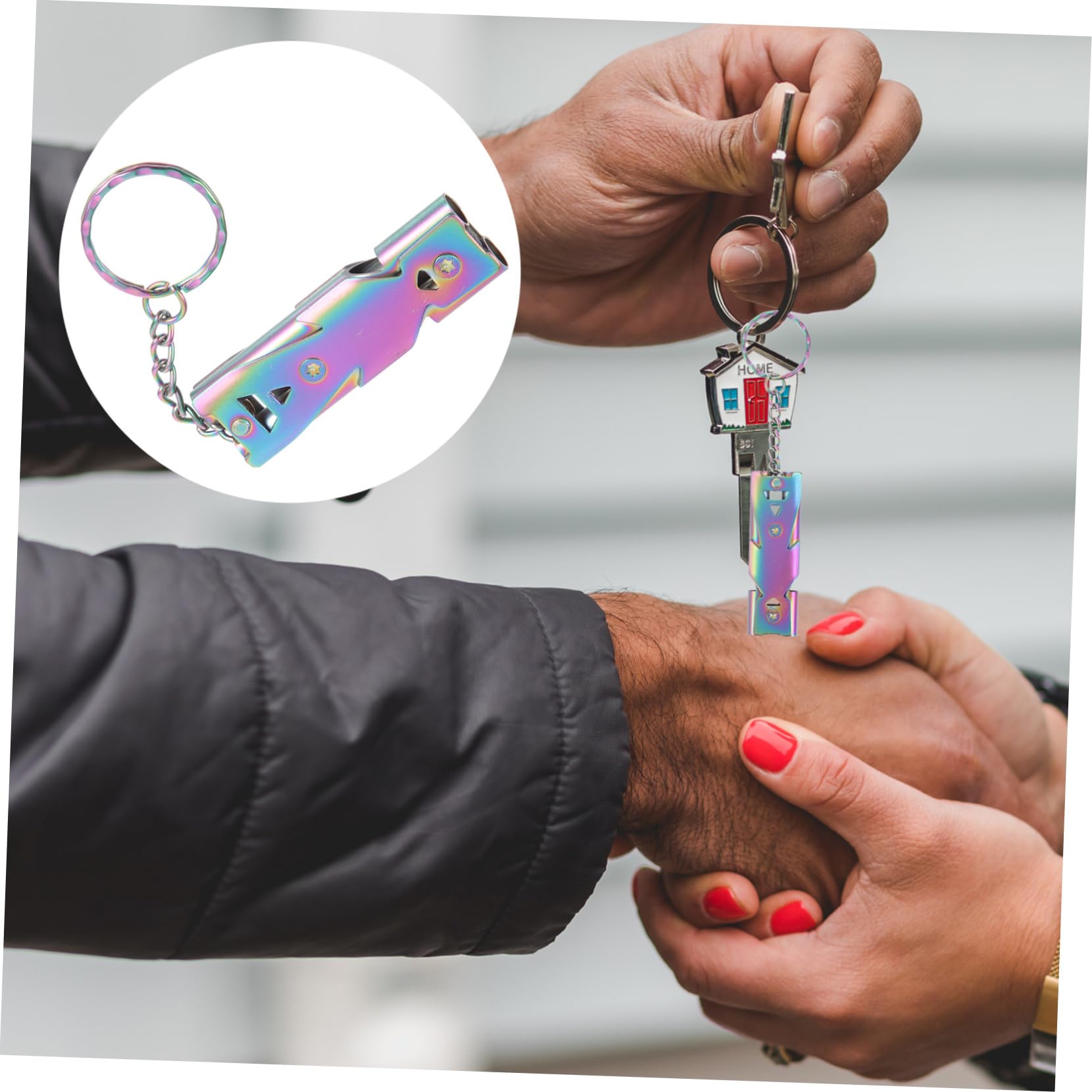 Toddmomy Stainless Steel Bird Training Whistle Dog Training Whistle Recall for Parakeet