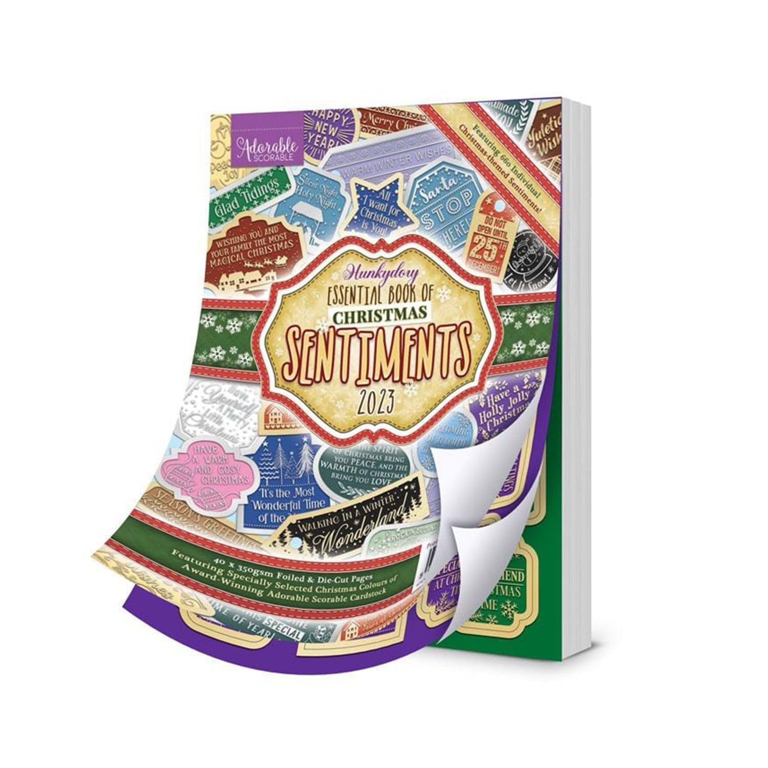 Hunkydory Crafts Essential Book of Christmas Sentiments 2023