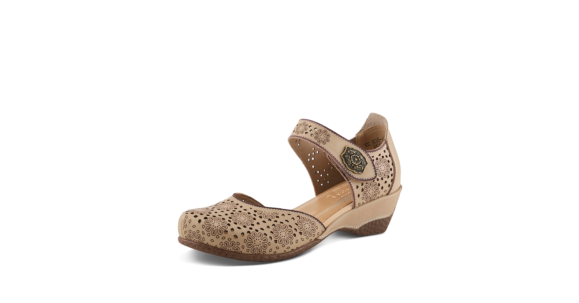 靴 amerivintage OVAL MOTIF VOLUME MULE L Trompette Mules in patent leather Off White Woman
