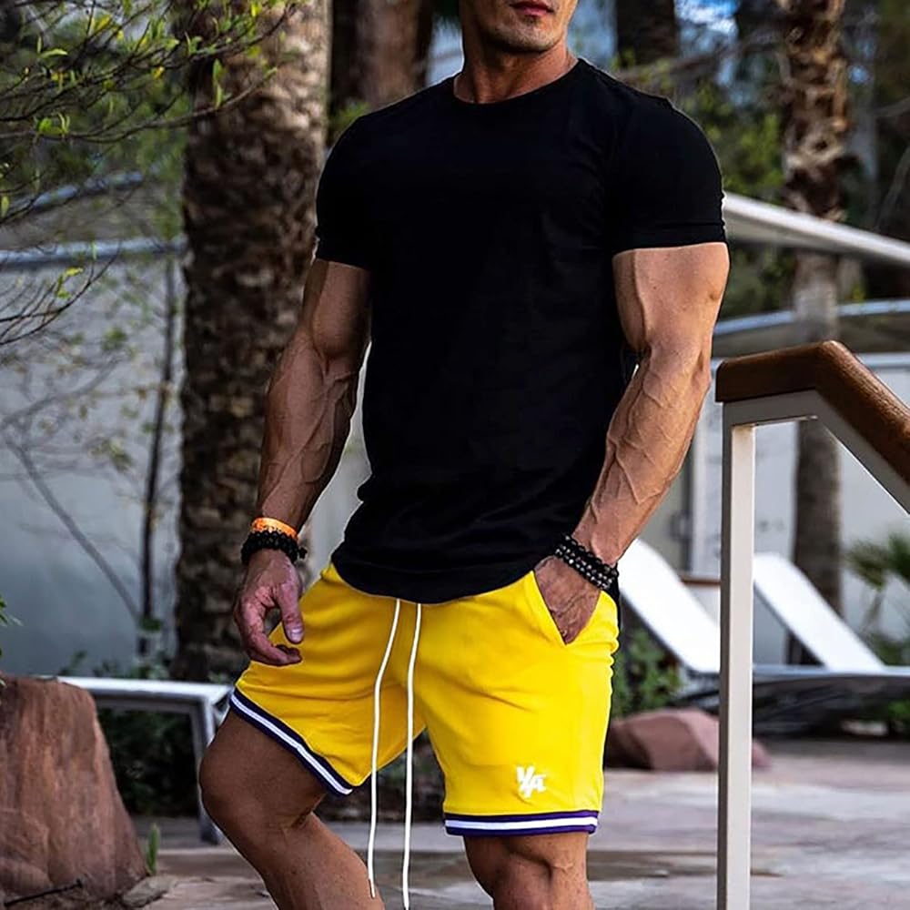 Amazon.co.jp: [CLSQLXYJZC] Men's Slim Fit Short Sleeve T