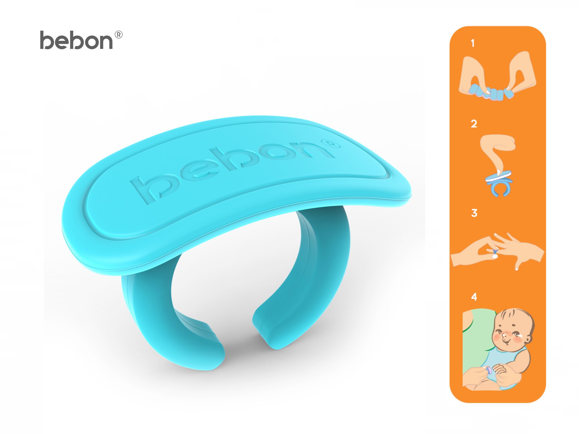 bebon® - Cura delle unghie per neonati, pratico set per la cura delle unghie dei neonati a partire da 0 mesi, idea regalo per le mamme in dolce attesa, 18 lime usa e getta
