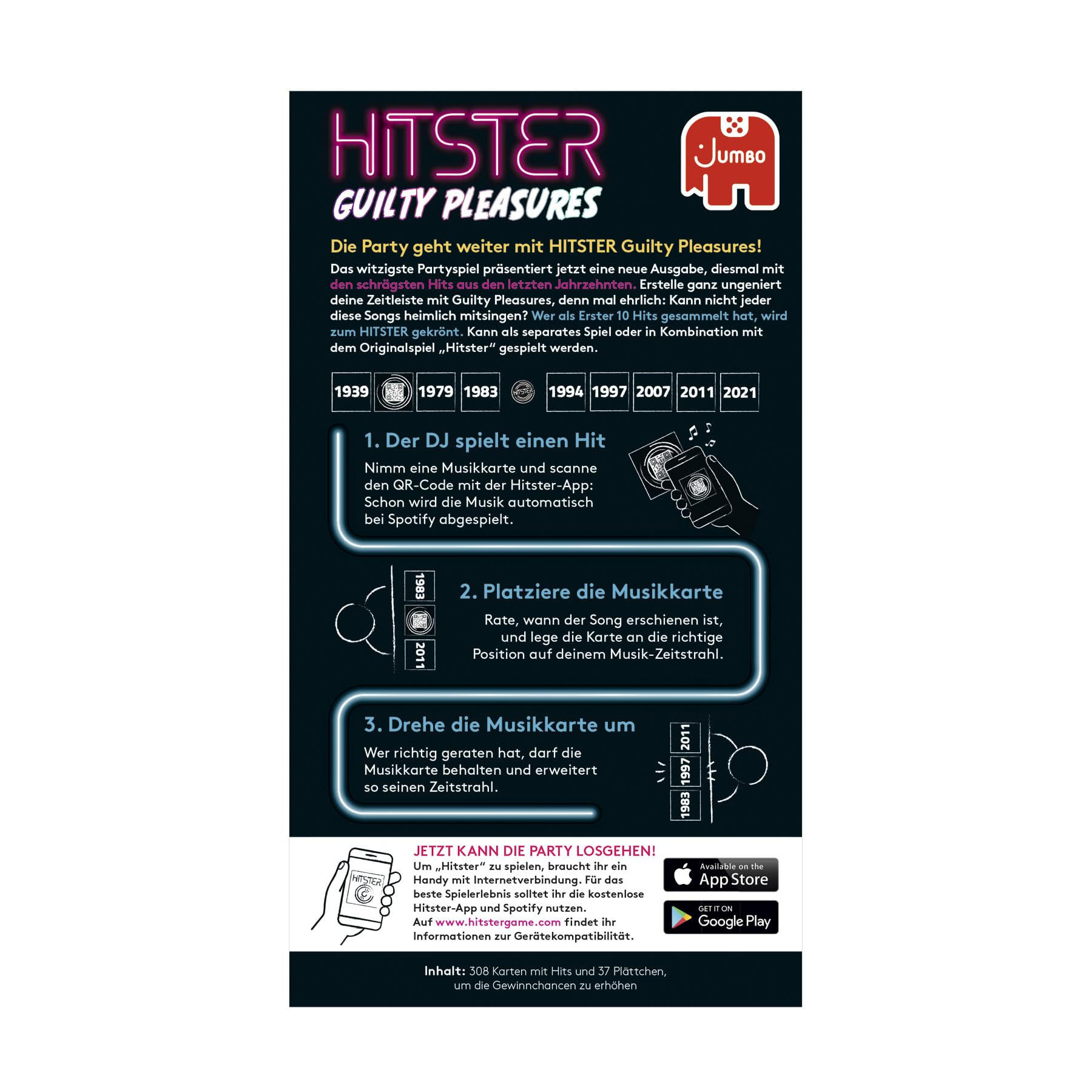 Hitster - Guilty Pleasures: muzyczna gra imprezowa