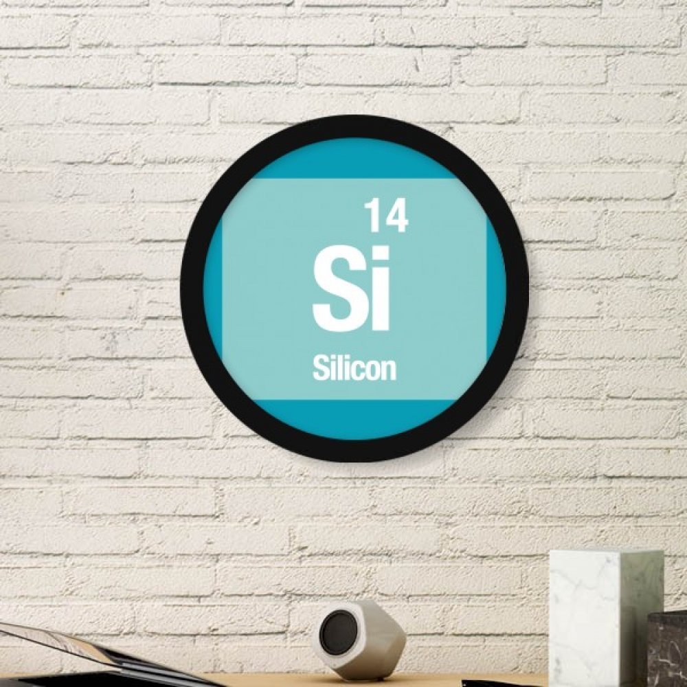 Cadre photo bois noir motif science pour décorer un bureau ou un salon moderne