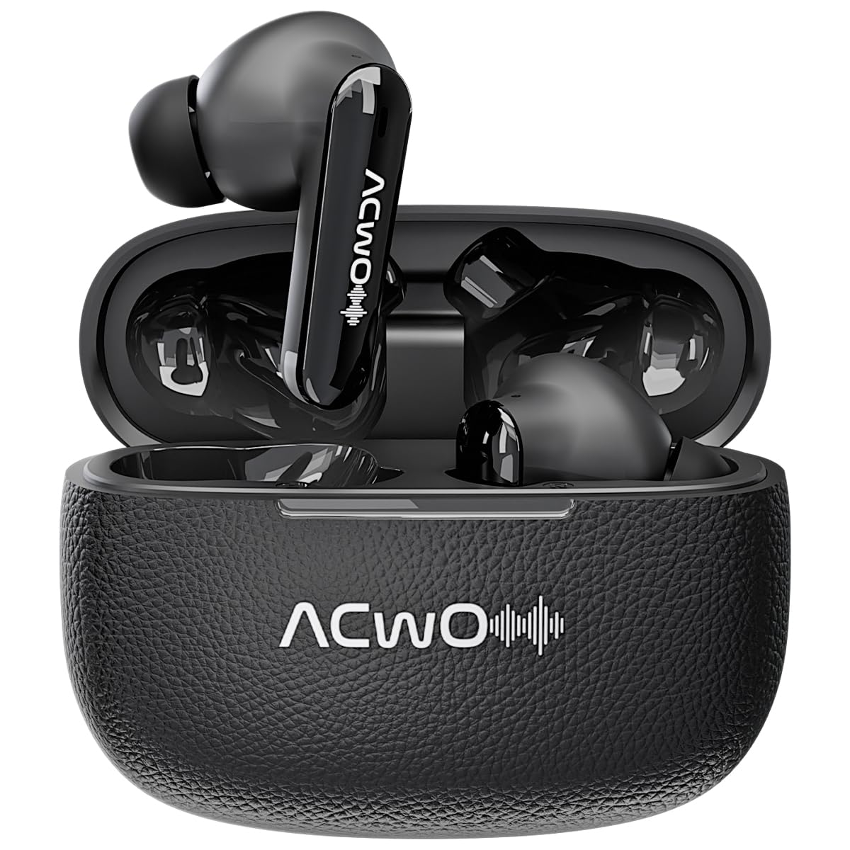 ACwO DwOTS Muze, in-Built MP3 Player, TF Card Support, Recording Mode, Real-Time Audio Monitoring, 10mm Drivers Bluetooth Earbuds, 45H Playtime, TWS Ear Buds Wireless Earphones with Mic (Black)-picture-14