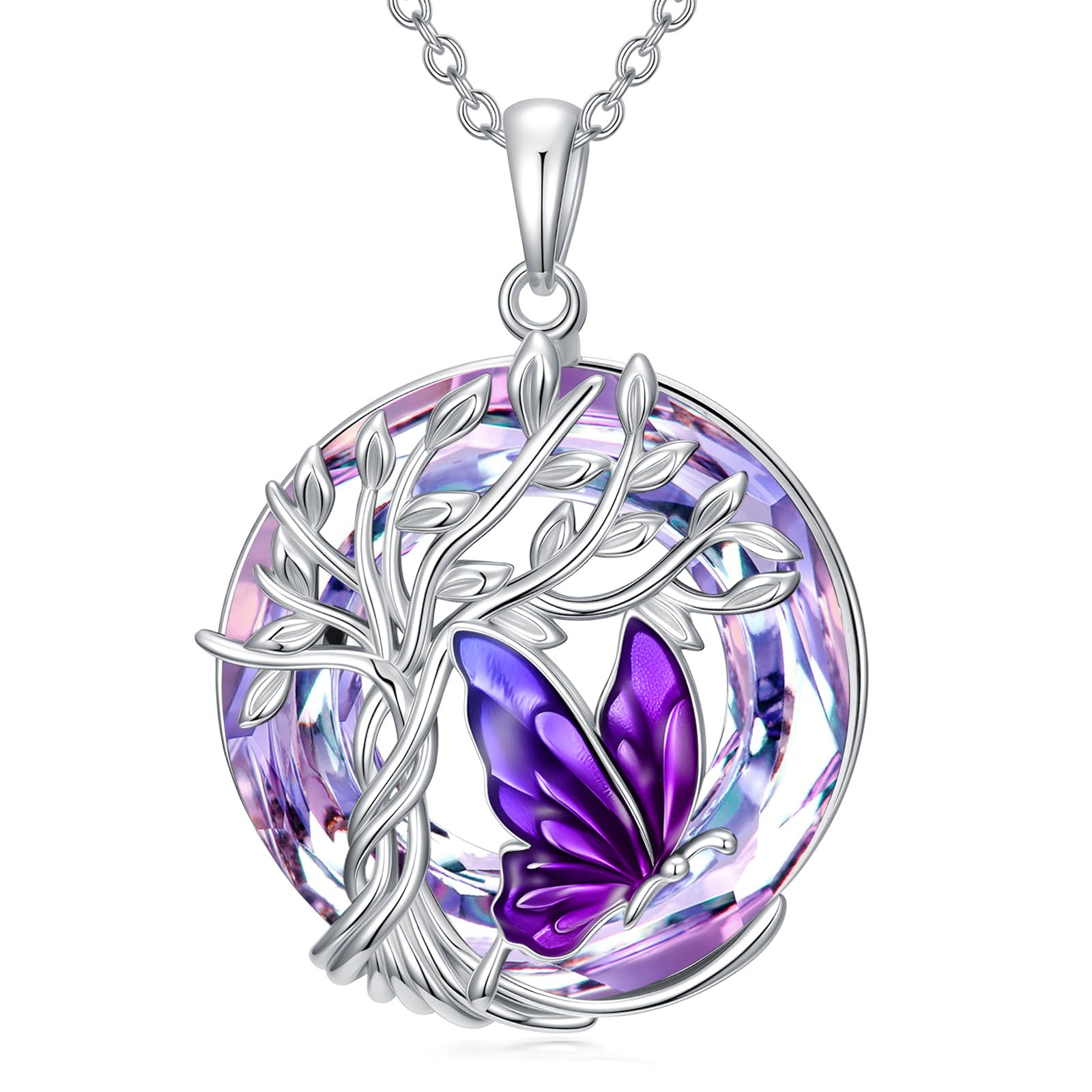 TOUPOP Collana a forma di farfalla, in argento Sterling 925, con ciondolo a forma di farfalla, gioiello per donne, anniversari, regali di compleanno per moglie, fidanzata, lei