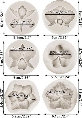 Miniatura 2 de Molde de silicona de flor de hibisco, orquídea de hibisco, moldes de fondant, molde de caramelo de flores de plumeria, molde para decoración de