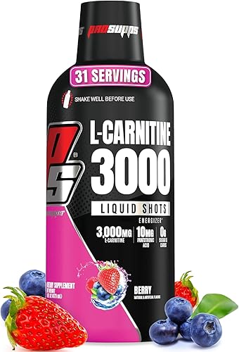 ProSupps L-Carnitine 3000 inyecciones líquidas sin estimulantes para hombres y mujeres bebida de entrenamiento energizante metabólico y quemador de