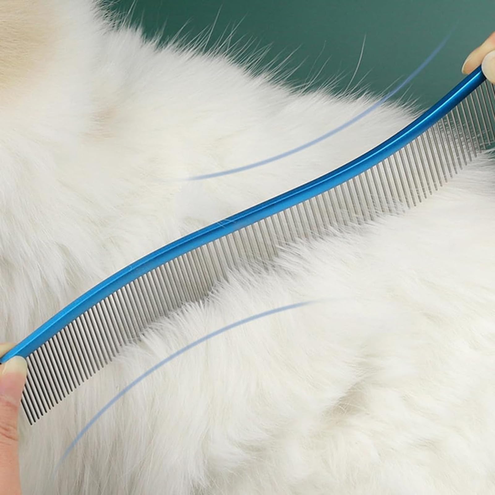 Pettine per cani, pettine anti-opacizzazione per cani - Pettine per | deshedding per | per in metallo, strumenti per toelettatura gatti per rimuovere grovigli e nodi per la casa