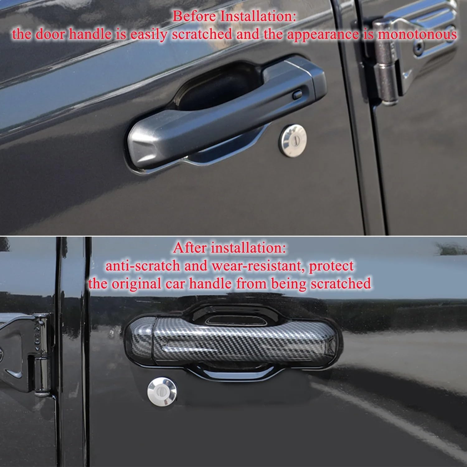 Maniglia Esterna Cromata Per Jeep Wrangler JL 2018-2023 – Anti-graffio, In ABS Rinforzato, Versione 3 Porte