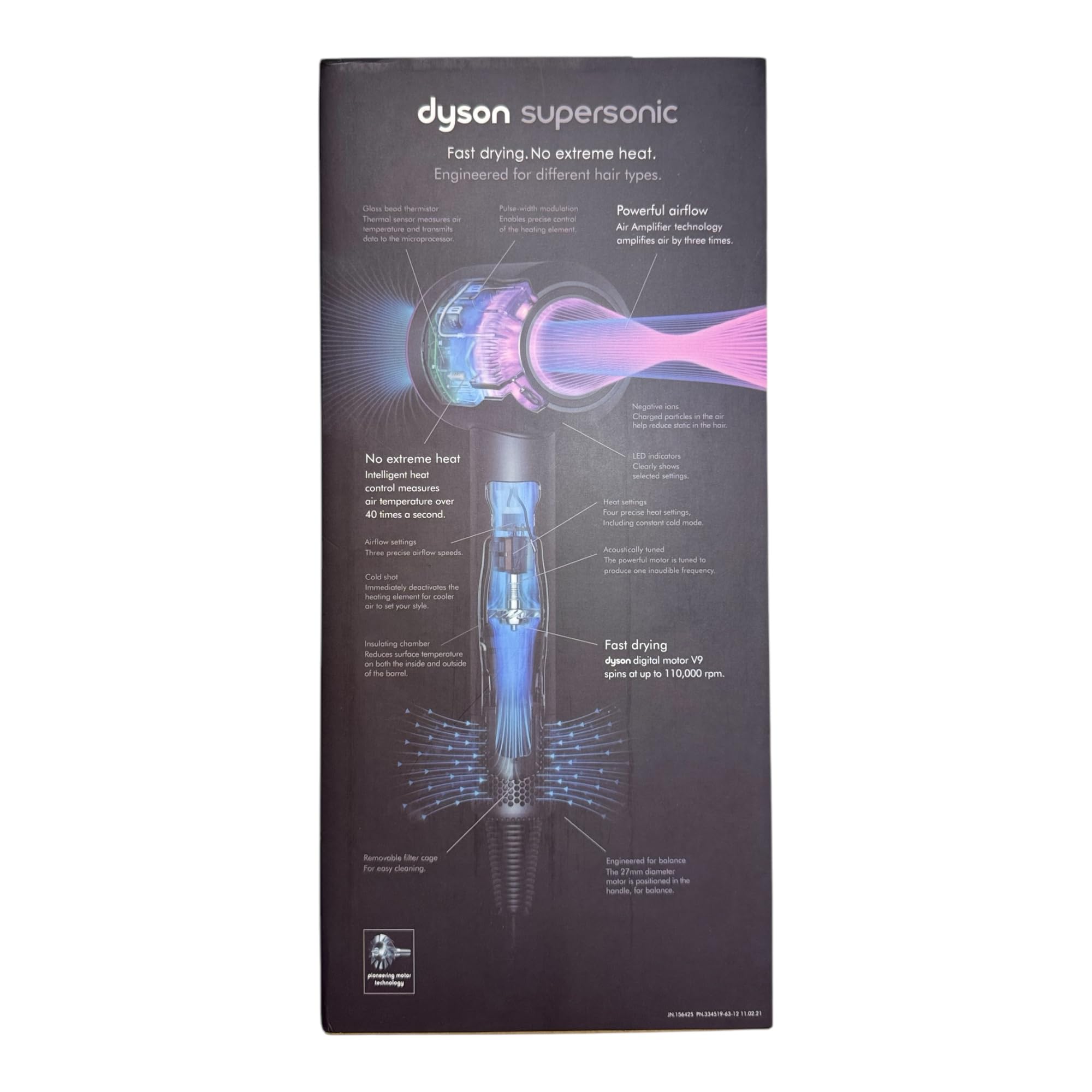 Dyson Supersonic Origin Black HD07Light Black: Amazon.co.uk