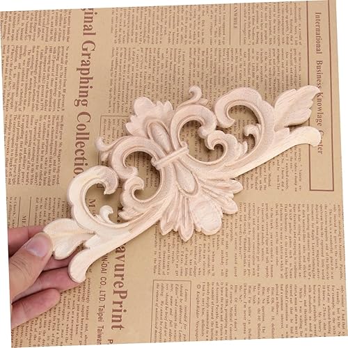 Miniatura 5 de EXCEART 6 piezas de decoración de flores para muebles de pared, paneles decorativos para muebles 3D para muebles, incrustaciones de madera, apliques