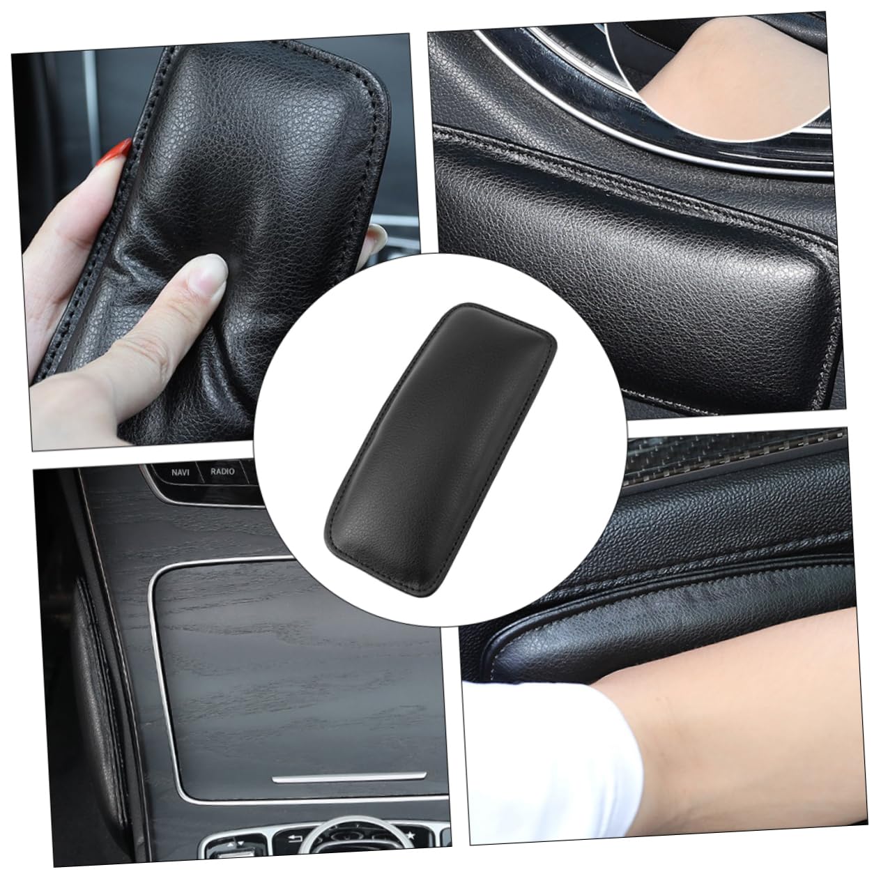 Cabilock Car Knee Pillow Soft Thigh Support Cushion for Comfortable Driving Alleviates Pressure Improves Fit for Cars