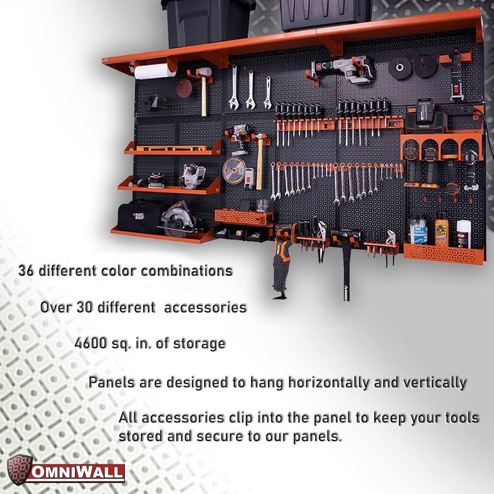 Amazon.co.jp: OmniWall Weekend Warrior XL 金属製ペグボード