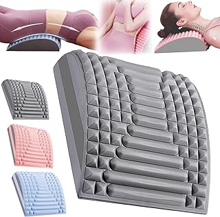 Refresh - Neck & Back Stretcher,2023 Top 1 Back Stretcher,Neck and Back Stretcher Back Neck Cracker for Lower Back Pain Relief,Multi-level Adjustable Spine Board (Grey)