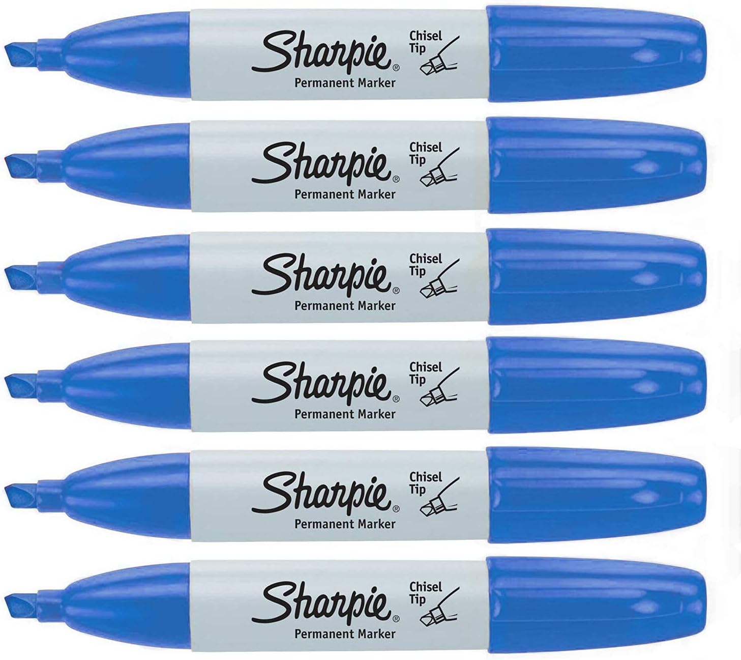 SHARPIE Chisel Marker Blue Permanent Markers Office