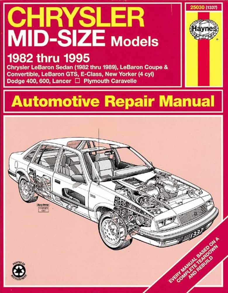 Chrysler Mid-size FWD (82-95) Haynes Repair Manual: Haynes